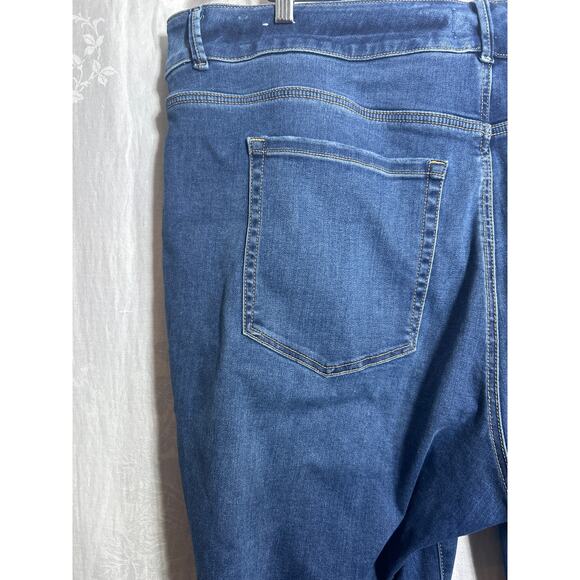 Lane Bryant Jeans 26 SHORT High Rise Flare Tighter Tummy Blue Denim - Picture 11 of 13